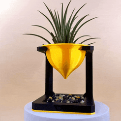 Succulent-Vase-Greek-Black.gif Archivo 3D Plantas en maceta modelo griego exclusivo・Objeto de impresión 3D para descargar