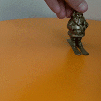 santa-claus.gif STL file Flexi Print in Place Santa Claus with ski・3D printer model to download