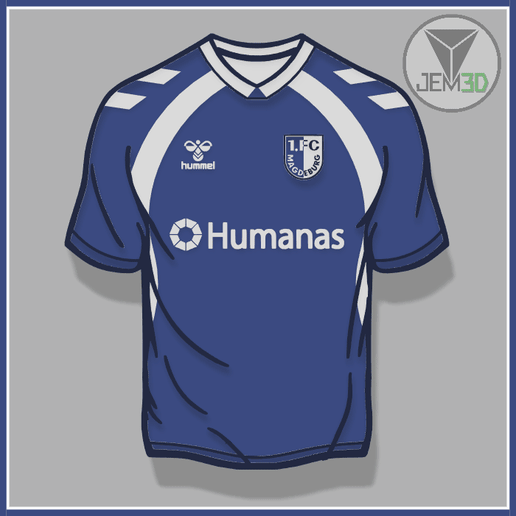 FC MAGDEBURG 25/26 T-SHIRT DECORATION INCLUDES KEYCHAIN (NO AMS)