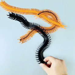sen8.gif STL file ARTICULATED CENTIPEDE・3D print object to download, magentina