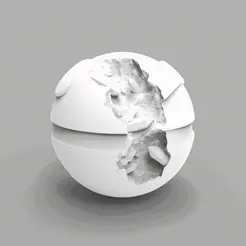 ezgif.com-gif-maker-2.gif GREATBALL POKEMON DANIEL ARSHAM STYLE SCULPTURE - WITH CRYSTALS AND MINERALS