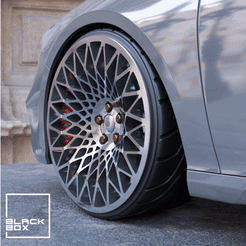 0.gif Download file BB01 mesh STYLE Wheel set WITH 2 TIRES • 3D printing model, BlackBox