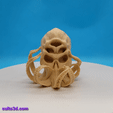 20200910_170103.gif Fichier STL gratuit Crâne de Cthulhu・Modèle à télécharger et à imprimer en 3D