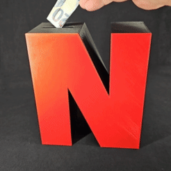 f3078ace-7809-4600-8305-765dde89b01e.gif 3D-Datei Name Letter Spardose・3D-druckbare Vorlage zum herunterladen