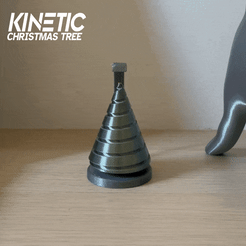 kinetic.gif Fichier STL Arbre de Noël cinétique flottant・Objet imprimable en 3D à télécharger, Filar3D