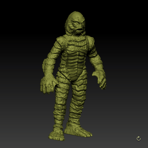 vtratura 2.gif Файл 3D The Creature From the Black Lagoon Action figure for 3D printing Universal Studios STL・Модель для загрузки и печати в формате 3D, DESERT-OCTOPUS
