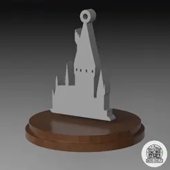 Hogwarts.gif Hogwarts Charm with Hoop for Hanging