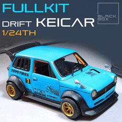 0.gif 3D file Keicar Drift Machine Modelkit 1/24 Full kit・Model to download and 3D print