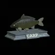 Carp-money.gif fish sculpture of a carp with storage space for 3d printing