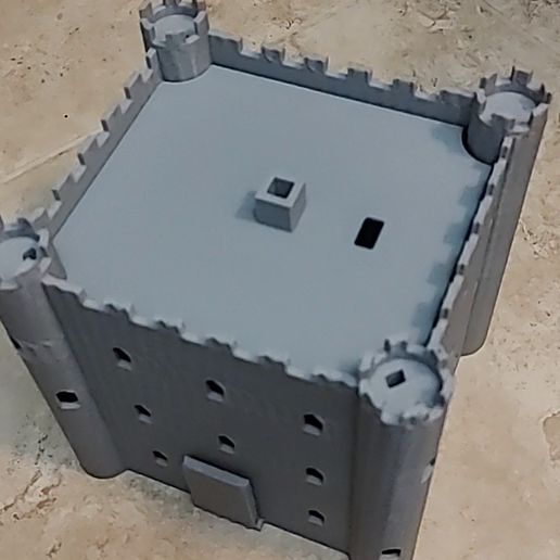 QuickTopOff.mp4 Model castle with working drawbridge and removable  roof