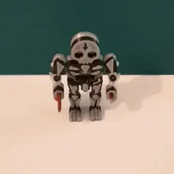 NECRO Gif.gif STL file NECROBOT - Print in Place / NO Supports / No assemble・3D printing design to download