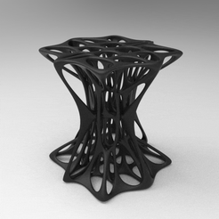 untitled.866.gif STL file parametric voronoi cube table・Model to download and 3D print, nikosanchez8898