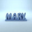 Mary_Organic.gif Mary 3D Nametag - 5 Fonts