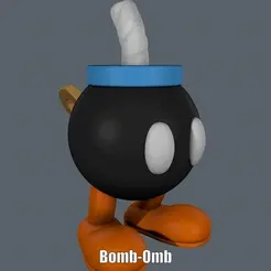 Bomb-Omb.gif STL-Datei Bomb-Omb (Einfacher Druck und einfache Montage)・3D-Drucker-Vorlage zum herunterladen