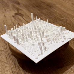 IMG_7080.gif STL file NEW YORK CITY - TIMES SQUARE・3D printer design to download