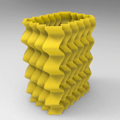 untitled.816.gif STL file FLOWERPOT ORIGAMI FACETED ORIGAMI PENCIL FLOWERPOT・3D print object to download, nikosanchez8898