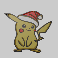 Pikachu_Christmas_1.gif Adorno para el árbol de Navidad - Pokémon Pikachu [Colección Pokémon de Navidad - #4]