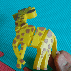 ezgif.com-gif-maker-1.gif STL file Flexi Giraffe・3D printer design to download