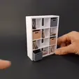 ez.gif Cube Shelves 3 x 4 and Storage - Miniature Furniture 1/12 Scale