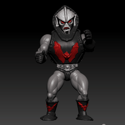 hordak.gif 3D file Evil-man Motu stile action figure・Model to download and 3D print