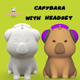 Dragon.gif Capybara with Headset