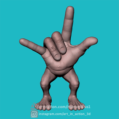 mrfingera_rockinroll.gif Fichier STL MR FINGER (Rock 'n Roll)・Design pour imprimante 3D à télécharger