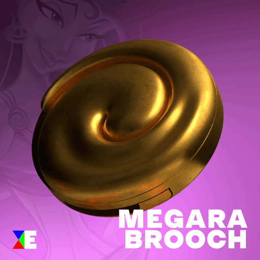 Megara Brooch (from Hercules) 3D model