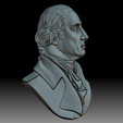 GW3.gif Washington portrait - bas-relief for CNC router or 3D printer