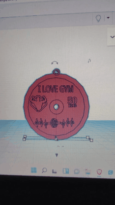 Keychain, Keychain disc, gym weight, gymnasium