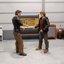 Animation.gif 3D file 1/10 Scale Workbench With Tools・Design to download and 3D print