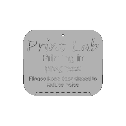 Free STL file Print lab sign 🥼 ・3D printable model to download・Cults