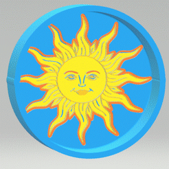 STL00683-GIF1.gif Файл 3D 1шт Форма для бомбочек для ванны "Солнце・Дизайн 3D принтера для загрузки, CraftsAndGlitterShop