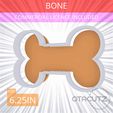 Bone~6.25in.gif Bone Cookie Cutter 6.25in / 15.9cm