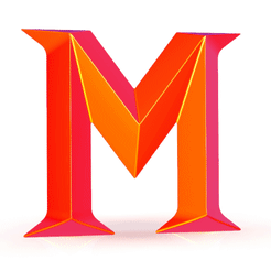 M Logo.1.gif Fichier STL gratuit M Logo・Objet imprimable en 3D à télécharger, mech22ayush