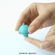 TOWER OF CREATION JELLYFISH FIDGET TOY - KEYCHAIN - PRINT IN PLACE - NO SUPPORTS