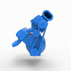 Engine.gif 3D file Diecast engine for Hot rod Version 3 Scale 1:25・3D printing idea to download