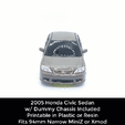 05-Civic-Sedan.gif 05 Civic Sedan Body Shell w/ Dummy Chassis (Xmod and MiniZ)