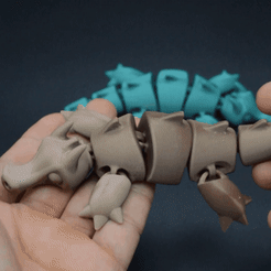 3.gif Archivo STL Flaxi bebé dragón・Plan para descargar y imprimir en 3D