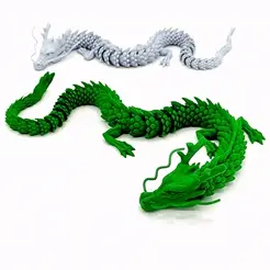 Dragon.gif Файл 3MF Артикулированный дракон・Модель 3D-принтера для скачивания