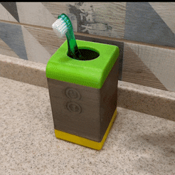 main.gif 3D file Smart holder for Toothbrush・3D printable model to download, armedjack