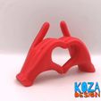 heart-hands-phone-stand-and-picture-frame.gif Archivo STL Manos de corazón Soporte para teléfono y marco de fotos・Objeto de impresión 3D para descargar