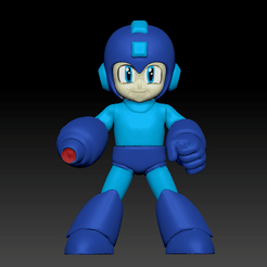 megamaniaco.gif Fichier 3D Megaman Action figure style vintage・Plan pour imprimante 3D à télécharger, DESERT-OCTOPUS