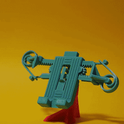 giff-2.gif Download free STL file PRINT-IN-PLACE PHONE HOLDER - FOR SPACE?! • Model to 3D print, SunShine