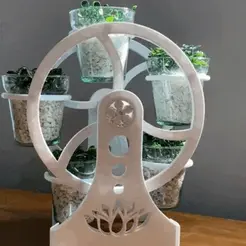 Video-macetero-giratorio.gif Free STL file Rotating pot holder・Design to download and 3D print