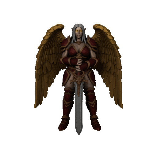 Female-aasimar-fighter