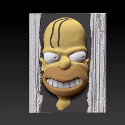 homer2.gif Download STL file Homer. The Shining • Template to 3D print, bacteriomaker3d