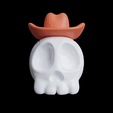 gif.gif Skull with Hat - Halloween