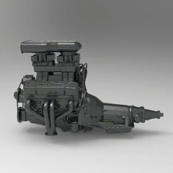 View.gif STL-Datei Hot Rod V8-Motor + 6-Bonus-Motor・Modell für 3D-Drucker zum Herunterladen