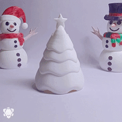 VID20221121140318.gif OBJ file Christmas Tree With a Hidden Star・3D printing idea to download