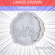 Lance_Crown~PRIVATE_USE_CULTS3D_OTACUTZ.gif Lance Crown Cookie Cutter / Mashle